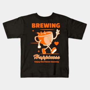 Brewing Happiness Kids T-Shirt